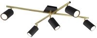 Trio Leuchten Deckenleuchte Marley 612400580, Metall Schwarz matt/Messing,...