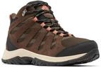 Columbia Redmond III Mid WP wasserdichte Wanderstiefel f&uuml;r Damen, Braun (Cordovan x