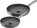 Tefal Renew On Bratpfannen 2 St&uuml;ck, Grau, 24/28 cm, Keramik-Antihaftbeschichtung,
