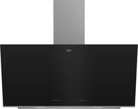 Beko BHCA96641BBHS Dunstabzugshaube, Schr&auml;ghaube 89,5 cm, 3+1 L&uuml;fterstufen mit