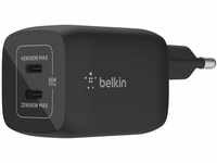 Belkin 65-W-USB-C-Ladegerät mit 2 Ports, Schnellladen mit Power Delivery 3.0...