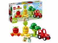 LEGO DUPLO My First Obst- und Gemüse-Traktor, Geschenk Spielzeug zum Basteln,