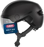 ABUS Stadthelm HUD-Y ACE - stylischer Fahrradhelm mit Visier und magnetischem,