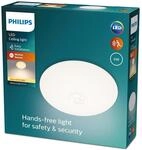 Philips LED Mauve Deckenleuchte mit integrierter Bewegungsmelder, 6 W, Wei&szlig;