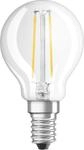 OSRAM Dimmbare Filament LED Lampe mit E14 Sockel, Warmweiss (2700K), Tropfenform,