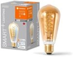 LEDVANCE SMART+ WIFI LED-Lampe, Gold-T&ouml;nung, 8W, 650lm, Edison-Form mit 64mm