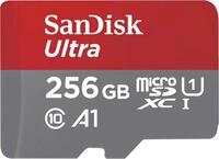SanDisk Ultra 256 GB microSDXC UHS-I-Karte f&uuml;r Chromebook mit SD-Adapter (F&uuml;r