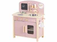 roba Spielküche, weiß, natur, mauve/rosa Spielzeug-Küchenzeile mit 2...