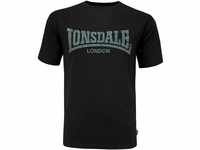 Lonsdale Herren Langarmshirt T-Shirt Trägerhemd Logo Kai schwarz (Schwarz)...