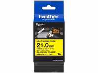 Brother Original Pro Tape HSe-651E Schrumpfschlauch – schwarz auf gelb