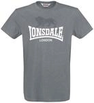 Lonsdale London Herren GARGRAVE T-Shirt, Marl Stone, S