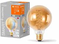 LEDVANCE SMART+ WIFI LED-Lampe, Gold-Tönung, 8W, 650lm, Kugel-Form mit 95mm