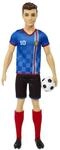 Barbie You Can Be Anything Serie, Ken Fu&szlig;ballspieler Puppe, Ken Puppe mit braunen