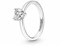 Pandora Timeless Funkelndes Herz Solitär-Ring aus 952 Sterling Silber mit...