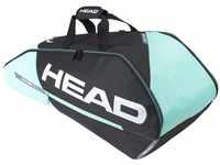 HEAD Unisex – Erwachsene Tour Racquet Bag M Tennistasche, schwarz/Mint, 6R