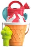 Simba 107114560 - Eimergarnitur Eiswaffel, 6 Teile, H&ouml;he 17cm, Durchmesser...