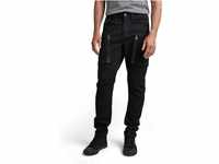 G-STAR RAW Herren Zip Pocket 3D Skinny Cargo Hose, Schwarz (dk black