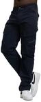 Brandit Adven Slim Fit Pants, Farbe: Navy, Gr&ouml;&szlig;e: S
