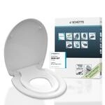 SCH&Uuml;TTE WC Sitz Duroplast FAMILY WHITE, Toilettensitz mit Absenkautomatik und