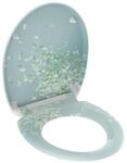 SCH&Uuml;TTE WC-Sitz WIND FLOWER mit Absenkautomatik und Schnellverschluss aus Duroplast,