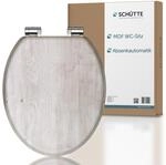 SCH&Uuml;TTE WC-Sitz LIGHTWOOD mit Absenkautomatik aus Holz, hochwertiger Toilettendeckel