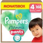 Pampers Harmonie Pants Gr&ouml;&szlig;e 4, 168 Windeln, 9kg-15kg, sanfter Hautschutz und 360&deg;