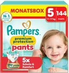 Pampers Premium Protection Pants Gr&ouml;&szlig;e 5, 144 Windeln, 11kg-17kg, mit 360&deg;