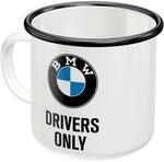 Nostalgic-Art Retro Emaille-Tasse, 360 ml, BMW &ndash; Drivers Only