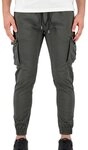Alpha Industries Cotton Twill Jogger Freizeithose f&uuml;r Herren Greyblack