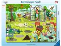 Ravensburger Kinderpuzzle - Unser Garten - 8-17 Teile Rahmenpuzzle für Kinder...