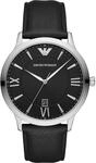 Emporio Armani Watch for Men, Quartz Three Hand Date Movement and 43mm Case Size with