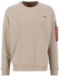 Alpha Industries X-Fit Sweat Sweatshirt f&uuml;r Herren Vintage Sand