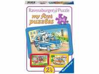 Ravensburger Kinderpuzzle - 05630 Tiere im Einsatz - 3x6 Teile Rahmenpuzzle für