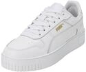 PUMA Damen Carina Street Sneaker, White White Gold, 42 EU
