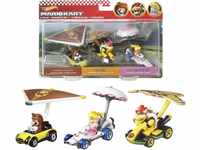 Hot Wheels HDB39 - Super Mario Kart Glider 3er-Pack, 3 Spielzeugautos im...