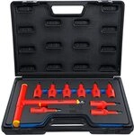 BGS VDE-Bit-Einsatz-Satz - Vierkant 1/2" - T-Profil T20-T55-10-tlg.
