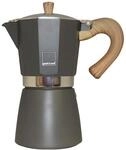 Gnali & Zani Venezia Espressokocher | Grau | F&uuml;r 3 Tassen | Alle Herdarten inklusive