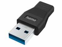Hama USB C Adapter, USB A Stecker auf USB C Buchse (Zum Verbinden von PC,...