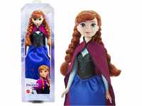 Mattel Disney Prinzessin Anna Puppe, Die Eiskönigin Puppe, kämmbare Haare,