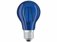 OSRAM Dekorative LED Lampe Décor mit E27 Sockel, Blau, 3000 K, 2,50 W, Ersatz...