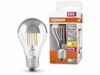 OSRAM LED-Lampen, klassische Kolbenform, mit Spiegel-Kolbenkrone, 50 Watts...