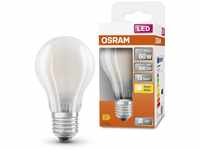 OSRAM LED Star Classic A60 LED Lampe für E27 Sockel, Birnenform, mattes Glas,...