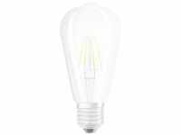 OSRAM Filament LED Lampe mit E27 Sockel, Edison Form, Warmweiss (2700K), 6,50 W,