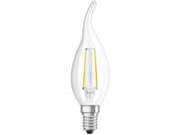 OSRAM Dimmbare Filament LED Lampe mit E14 Sockel, Warmweiss (2700K), Windstoß...