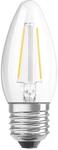 OSRAM Dimmbare Filament LED Lampe mit E27 Sockel, Warmweiss (2700K), Kerzenform,
