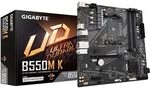 GIGABYTE B550M K Mainboard &ndash; AMD Ryzen 5000 CPUs, bis zu 4733 MHz DDR4,...
