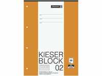 Brunnen 1042942 KIESER-Block Lineatur 2 (A4, 50 Blatt, gelocht, 80 g/m²,...