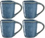 Leonardo Matera Espressotassen 4er Set, Mokka-Becher aus Steingut,