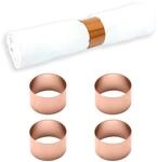 ECHTWERK Serviettenring-Set aus Edelstahl, Kreis-design, Serviettenhalter,