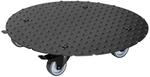 WAGNER Pflanzenroller Alaska Black &Oslash; 38 x 7,5 cm I Blumenroller f&uuml;r Au&szlig;enbereich +